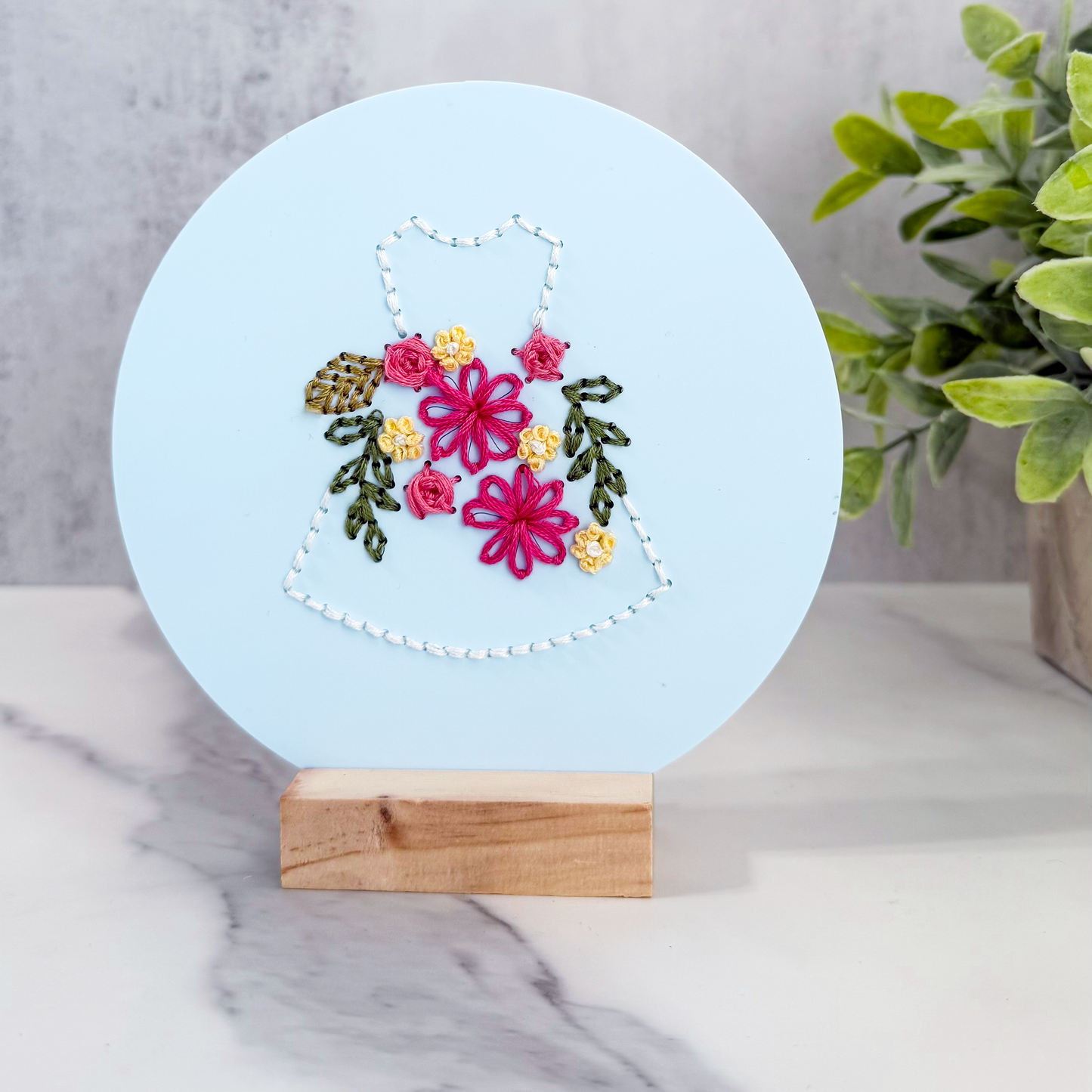 Dressed in Blooms Embroidery Kit | Crafted Thoughtfully