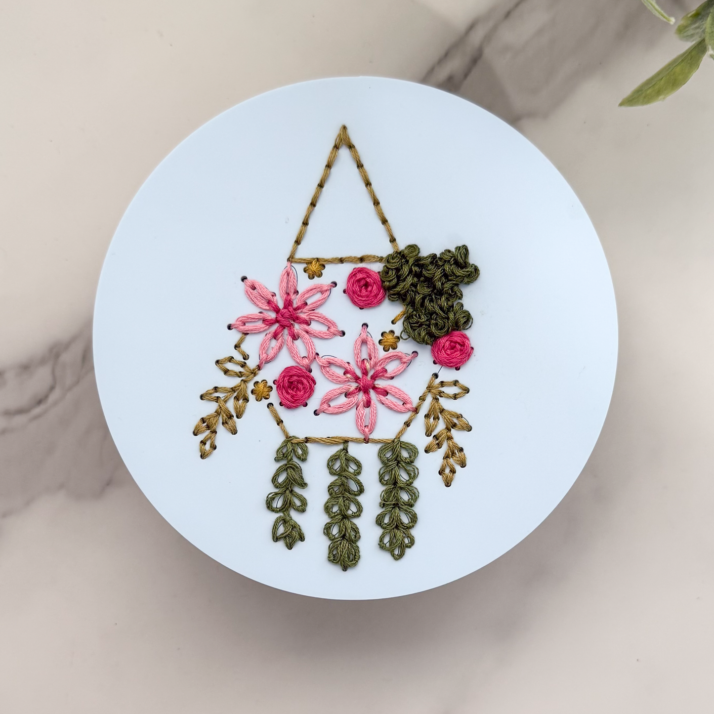 Floral Hanging Plant Embroidery Kit| Crafted Thoughtfully