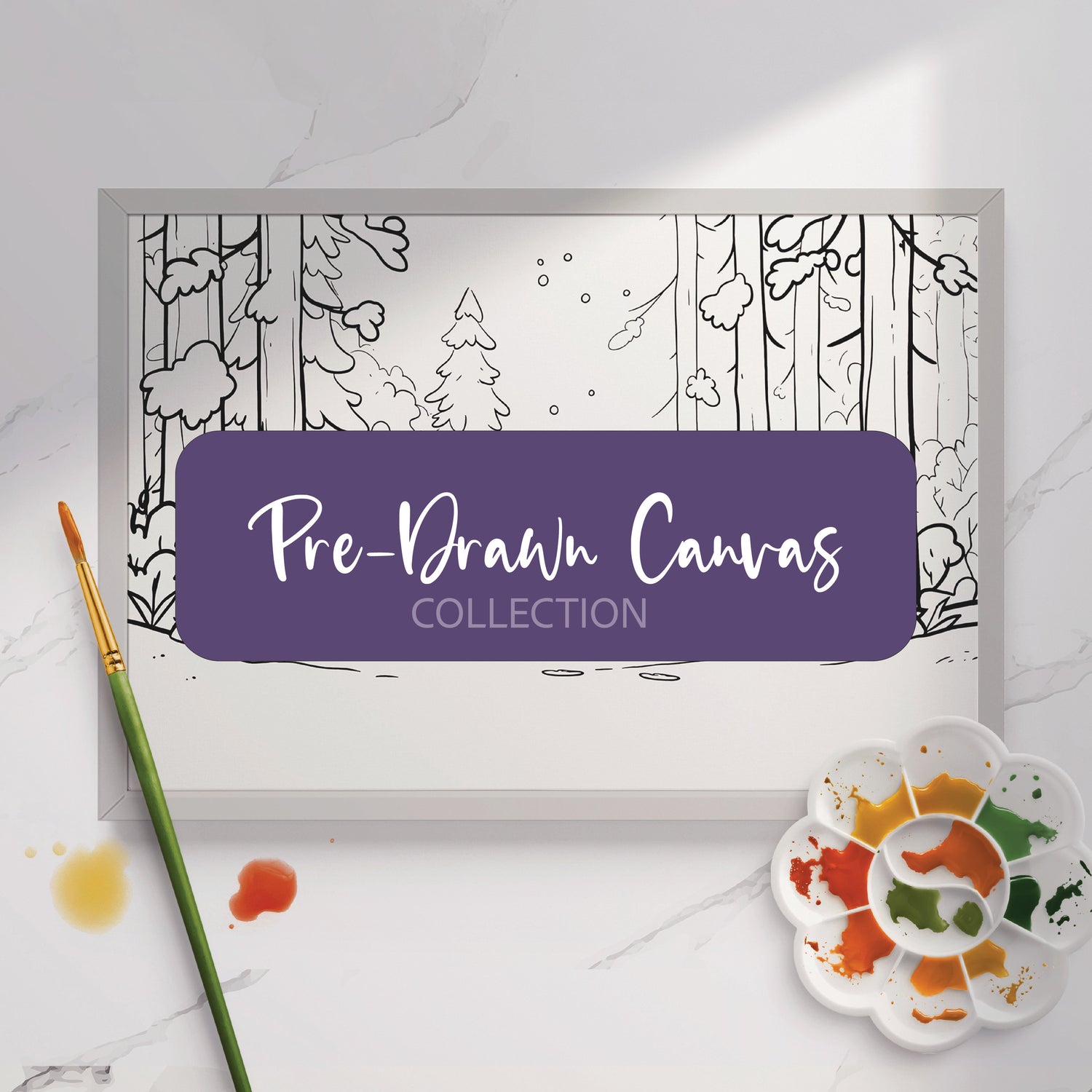 Pre-Drawn Canvases