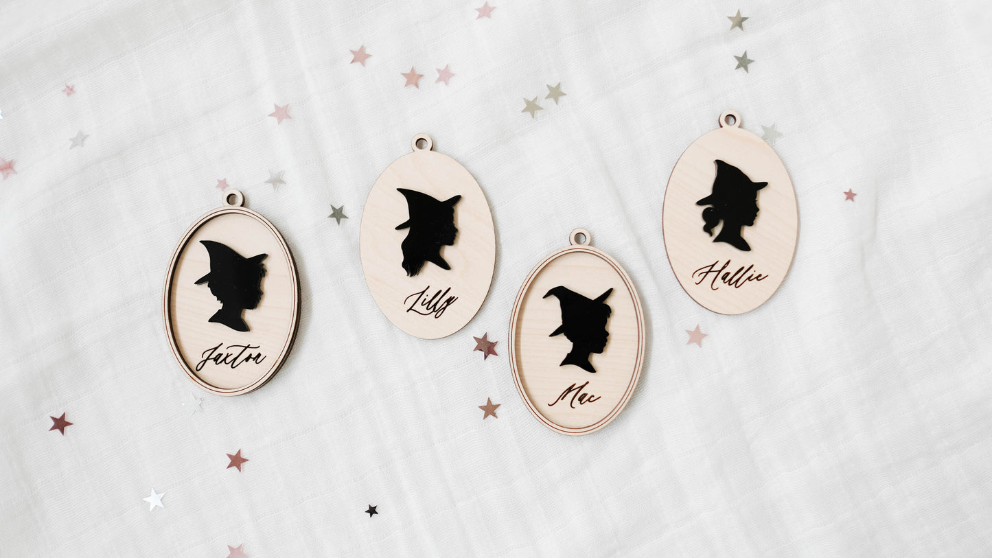 Spooky Silhouette Keychain