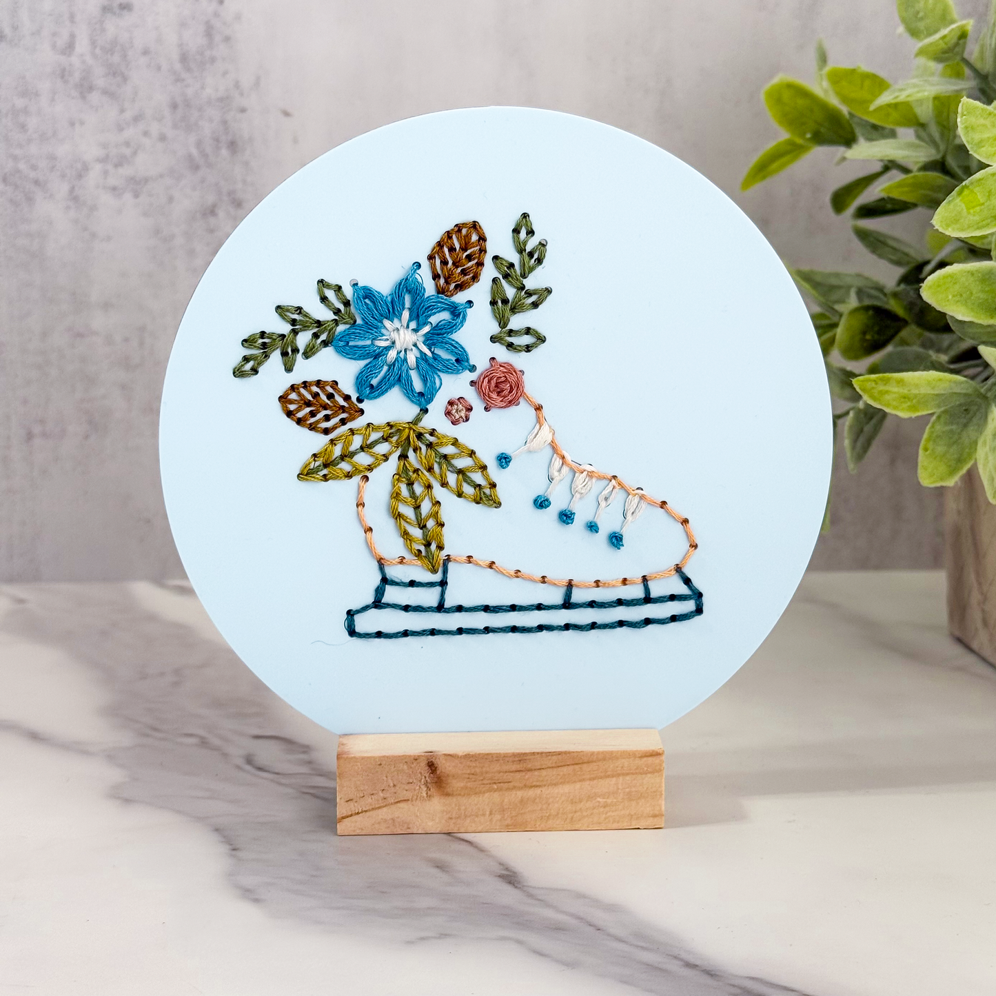 Blooming Skates Embroidery Kit | Crafted Thoughtfully