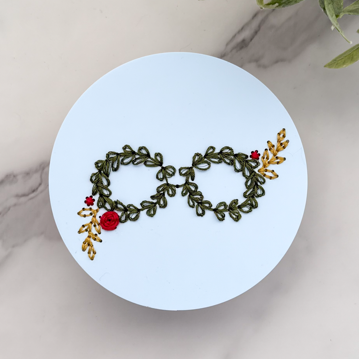 Floral Glasses Embroidery Kit| Crafted Thoughtfully